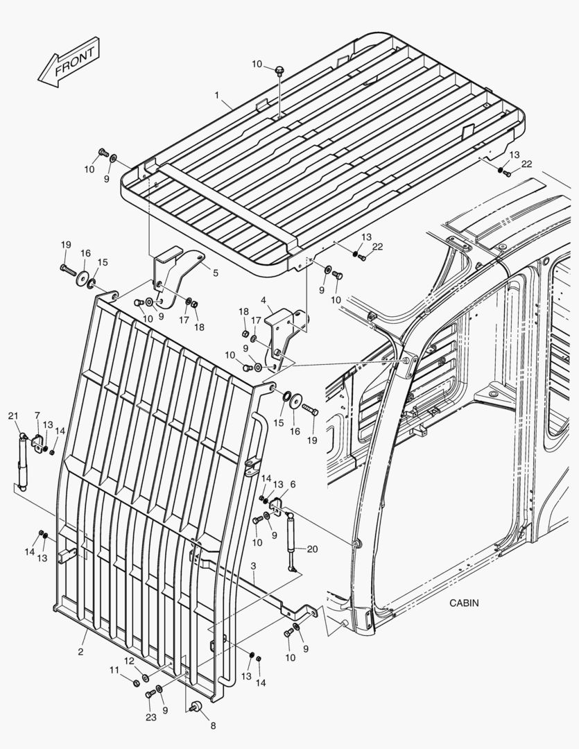 ЗАЩИТНОЕ ОГРАЖДЕНИЕ В СБОРЕ - КАБИНА