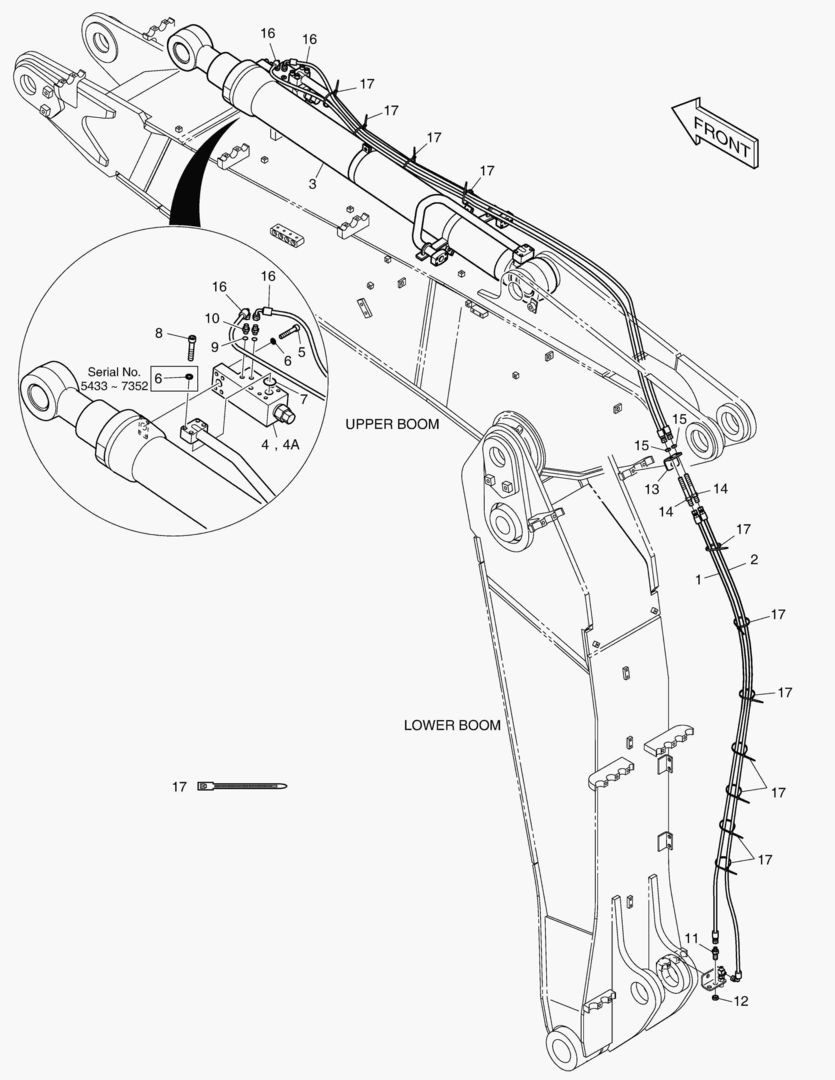 Спецтехника 7350 ARTI ARM PIPING - LOCK VALVE(ARM 2.0m) - главное фото