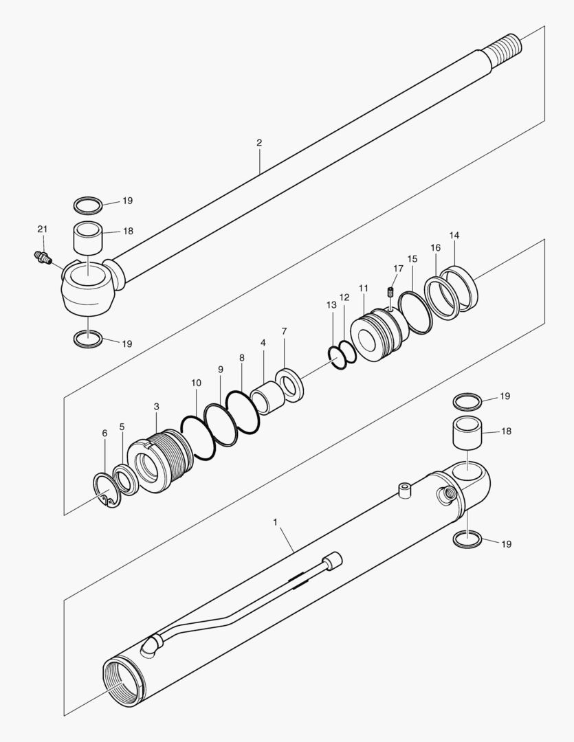 ЦИЛИНДР ПОВОРОТА СТРЕЛЫ