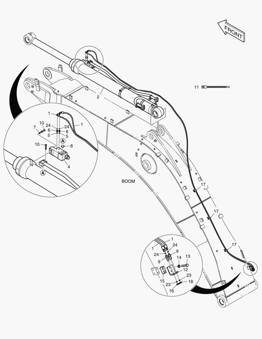 ГИДРОЗАМОК ТРУБОПРОВОДА - СТРЕЛА 6.3 м