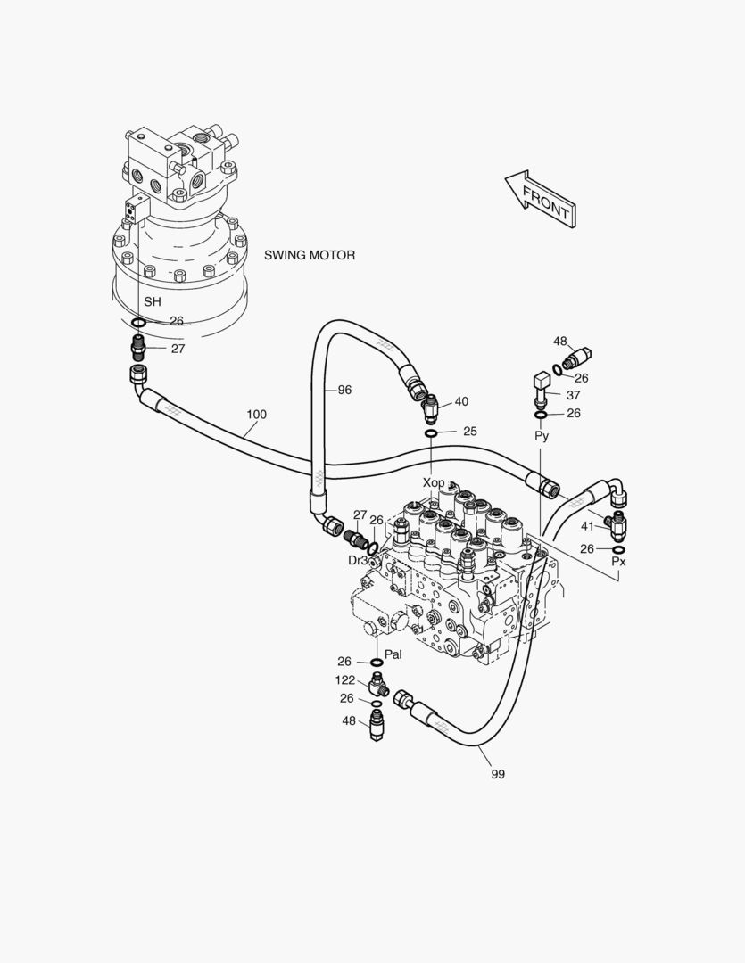 ТРУБОПРОВОД СЕРВОУПРАВЛЕНИЯ(7)