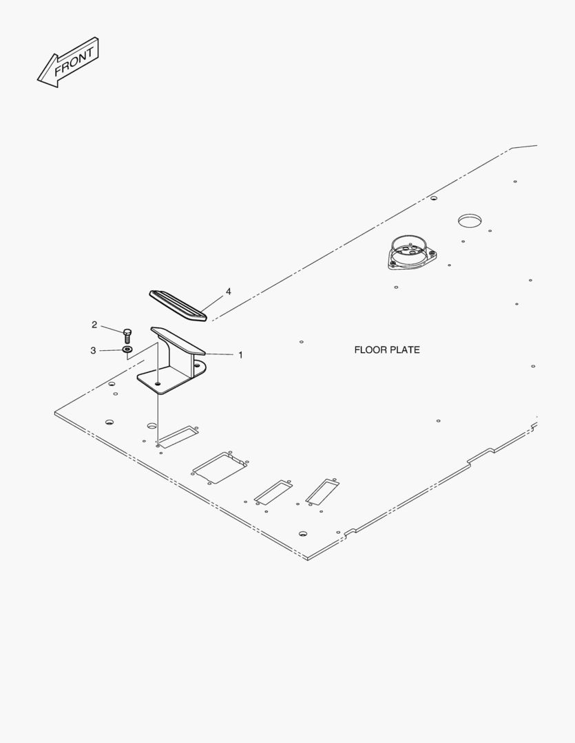 ПОДСТАВКА ДЛЯ НОГ - ПРАВОСТОРОННИЙ