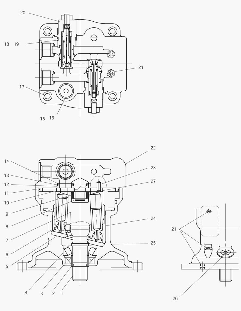 ГИДРОМОТОР ПОВОРОТА ПЛАТФОРМЫ