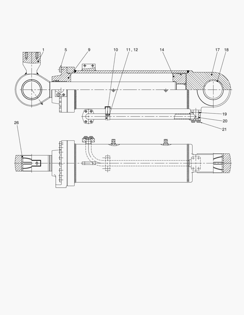 3307 BUCKET CYLINDER(DY&MON)