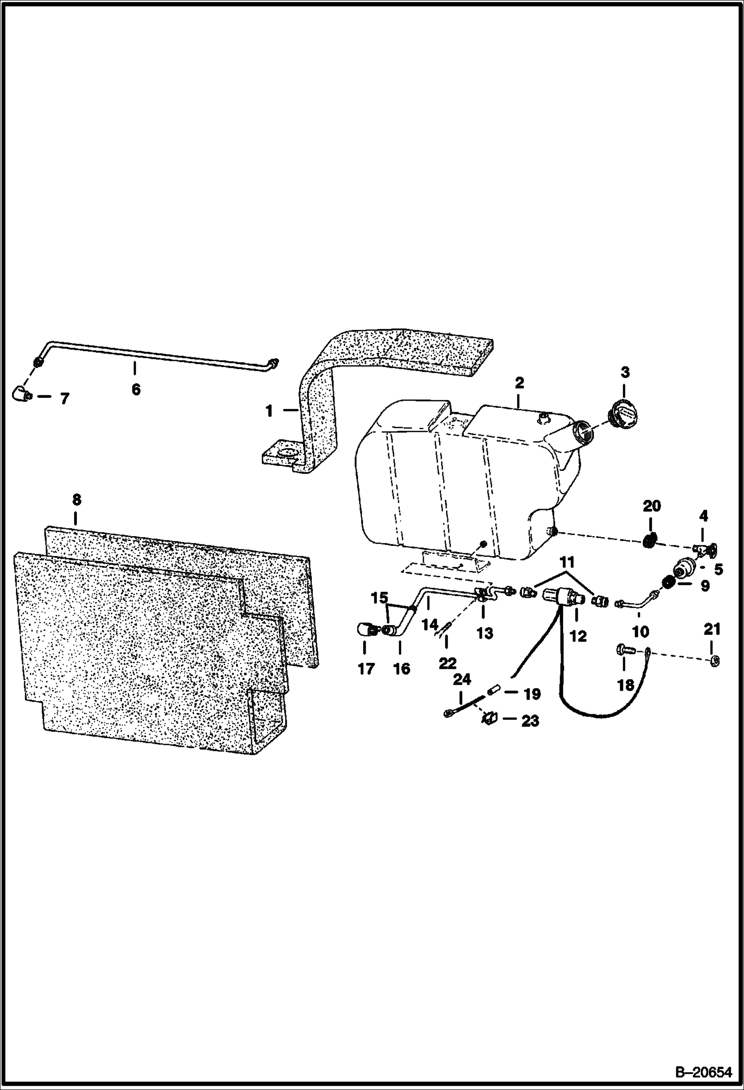 СИСТЕМА ПОДАЧИ ТОПЛИВА (СЕРИЙНЫЙ НОМЕР 14999 И НИЖЕ)