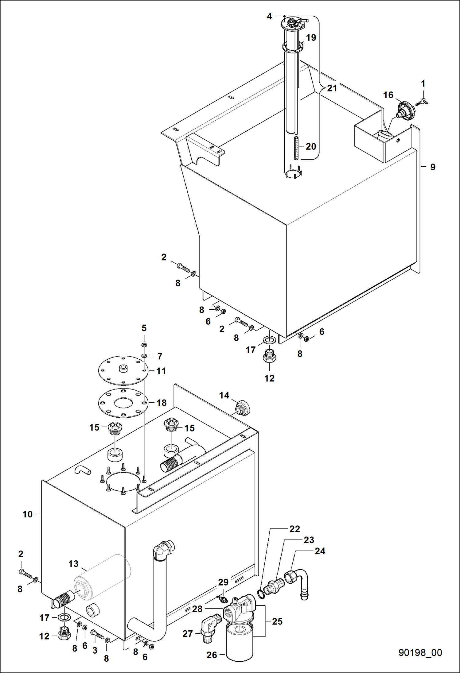 ДИЗЕЛЬ И РЕЗЕРВУАР ДЛЯ МАСЛА