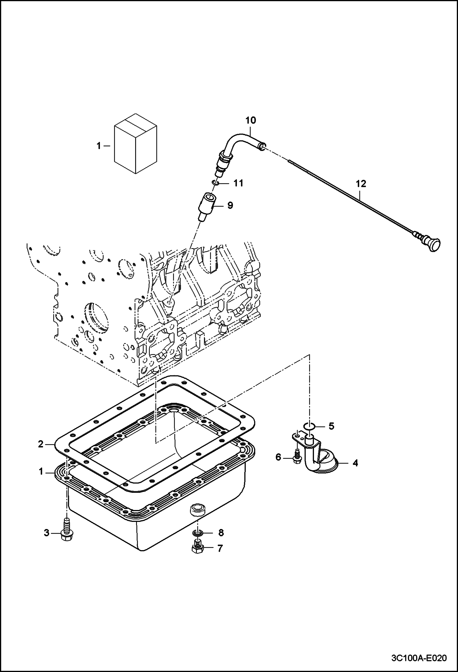 Схема ПОДДОН КАРТЕРА В СБОРЕ