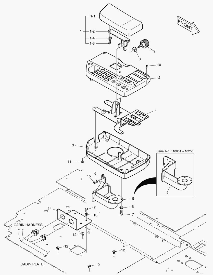 ПУЛЬТ УПРАВЛЕНИЯ-ТРИ РЫЧАГА(ЭЛЕКТРИКА)