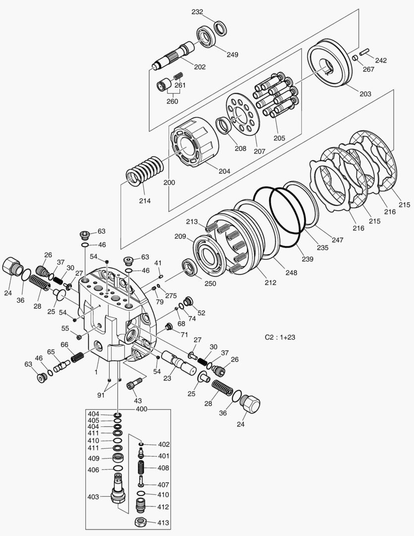 4151 TRAVEL MOTOR [40080~]