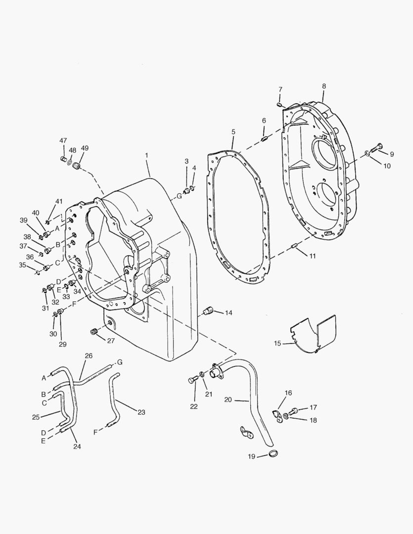 КАРТЕР КОРОБКИ ПЕРЕДАЧ и ЗАДНЯЯ КРЫШКА