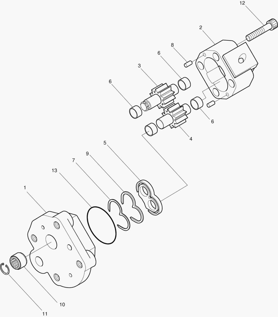 ОСНОВНОЙ НАСОС - ШЕСТЕРЕННЫЙ НАСОС(2)