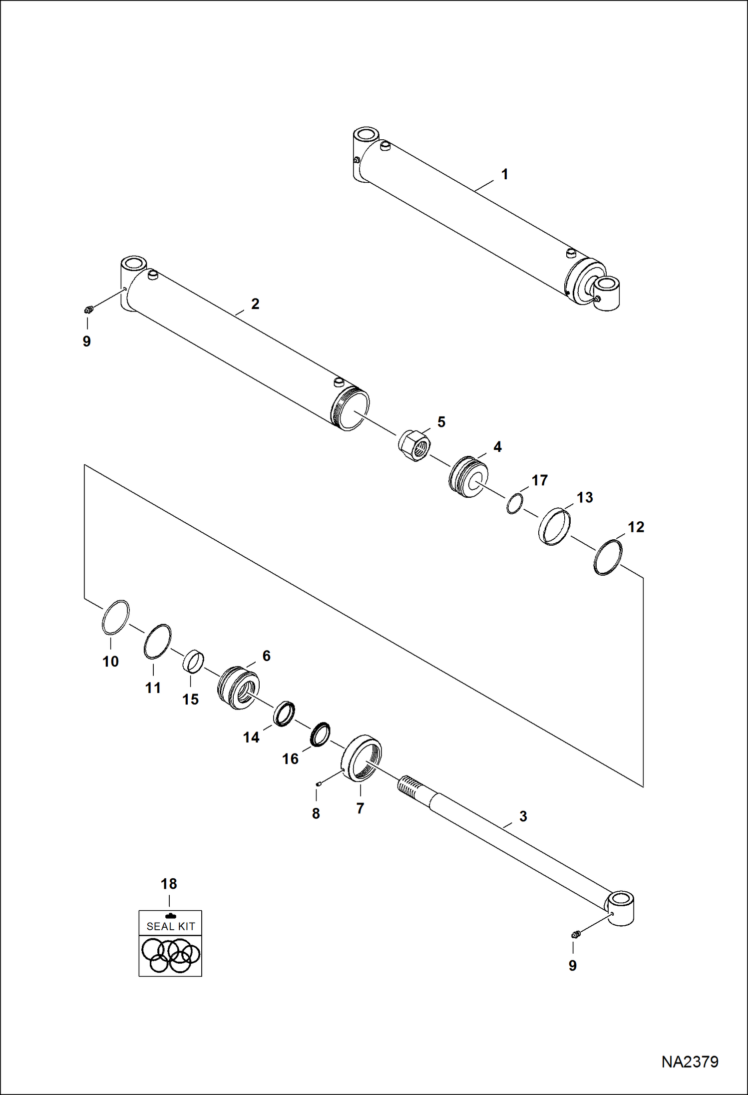 ГРЕЙДЕР HD (ЦИЛИНДР ПОВОРОТА) (96-- ACW9) (108-- AJ2E)