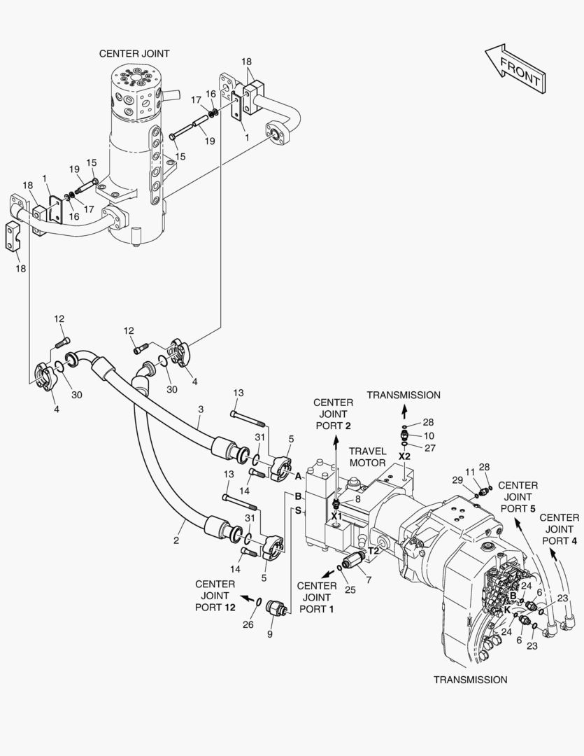 СИСТЕМА ТРУБОПРОВОДА КАРДАННОГО ВАЛА