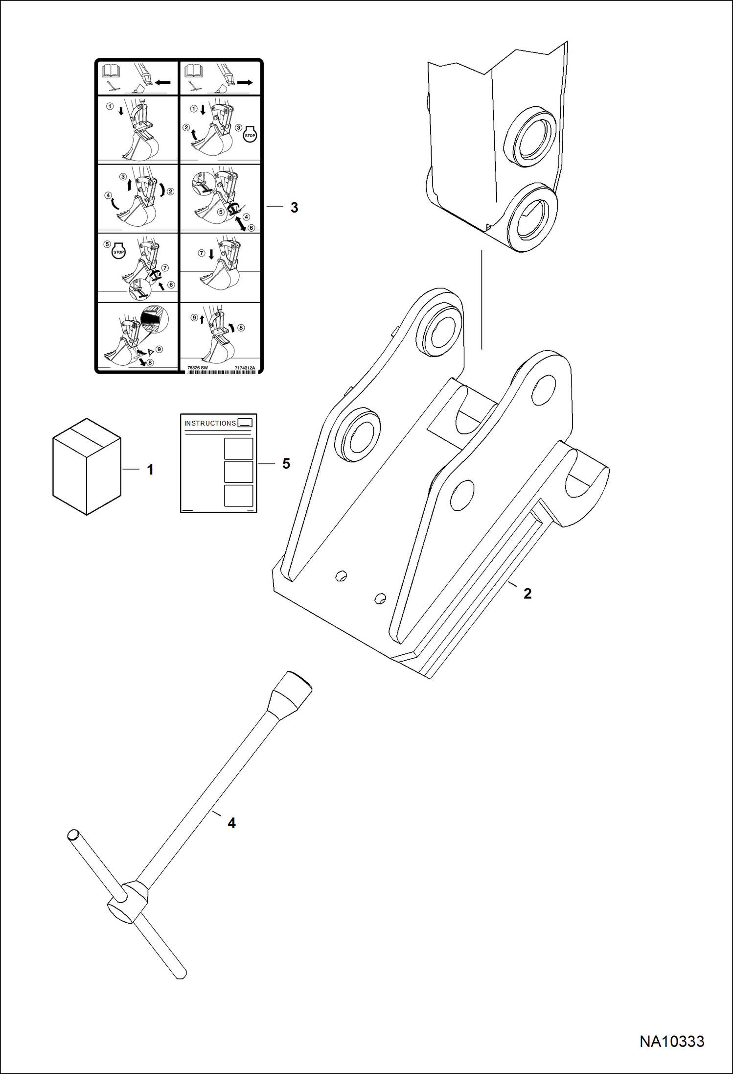 Схема СЕРЬГА КОВША (СМЕННЫЙ КОНТАКТНЫЙ ВХОД) (LEHNHOFF)