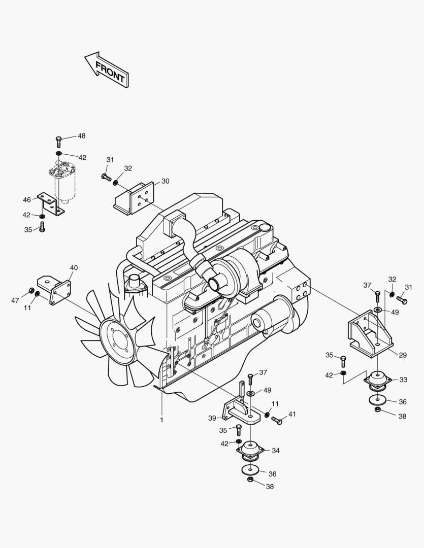 МОНТАЖ ДВИГАТЕЛЯ