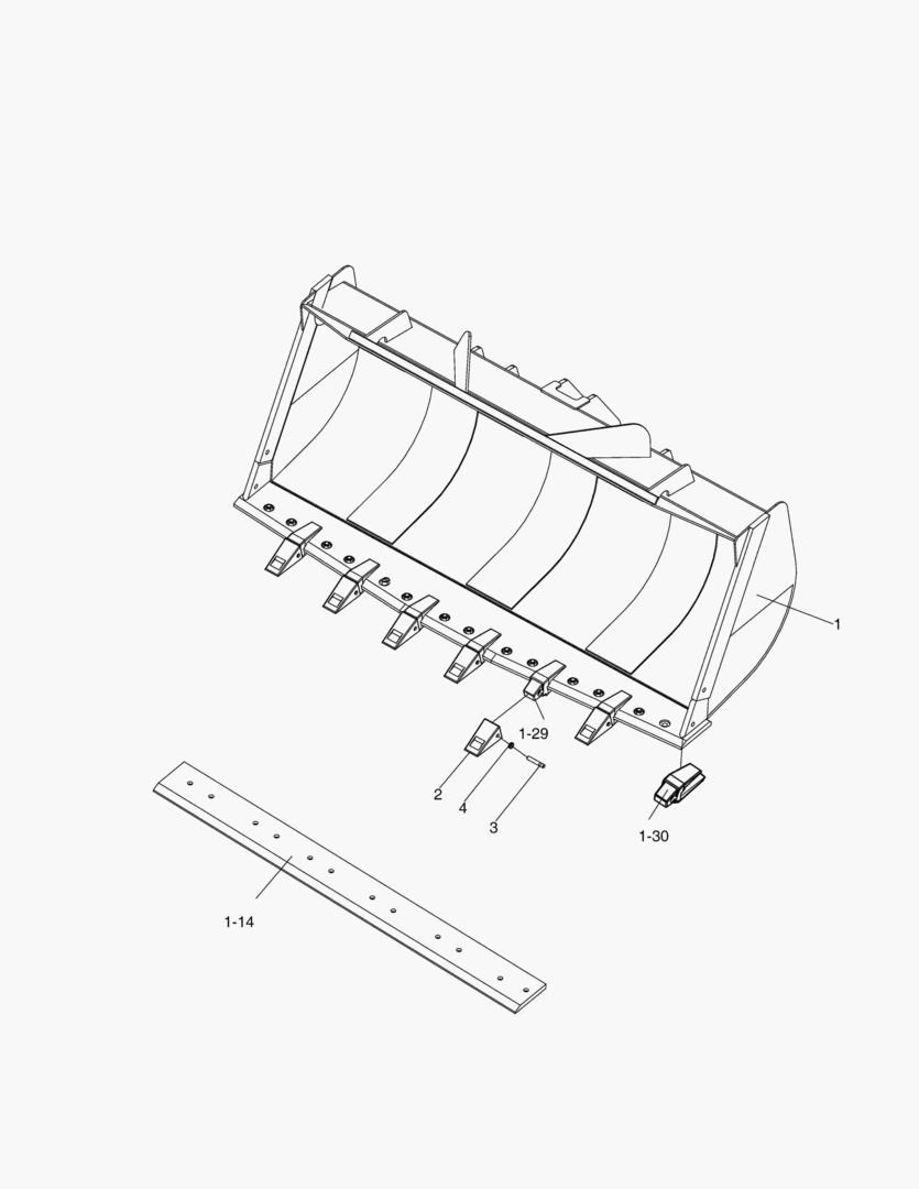 5633 BUCKET ASSY;3.0A-QC