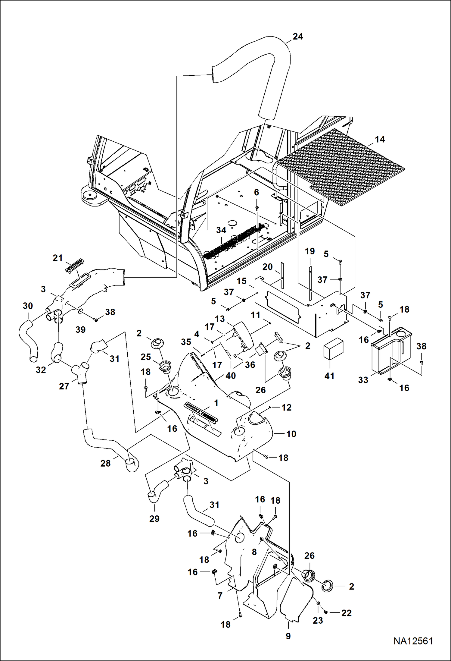 КАБИНА ВОДИТЕЛЯ (ФРОНТАЛЬНЫЙ И ВНУТРЕННЯЯ ОТДЕЛКА ЛЕВОЙ ФАРЫ)
