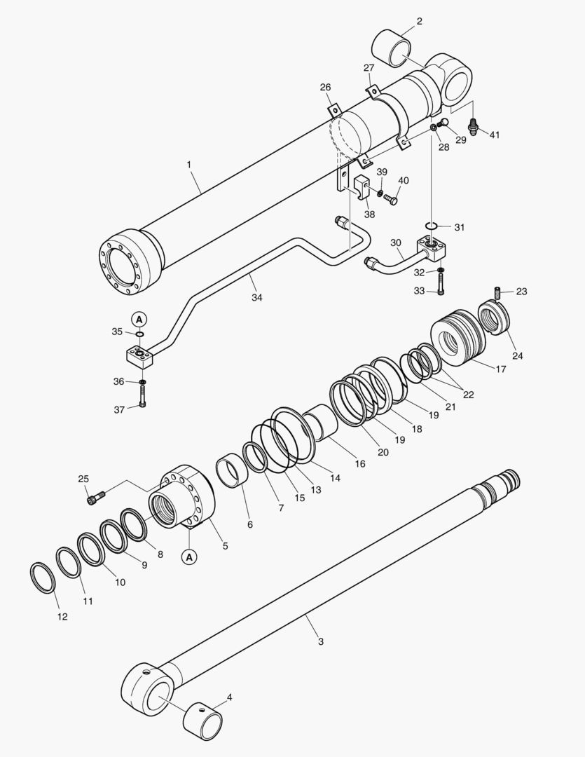 Спецтехника 4460 BOOM CYLINDER - L.H.(ARTI BOOM) [5001~11217] - главное фото