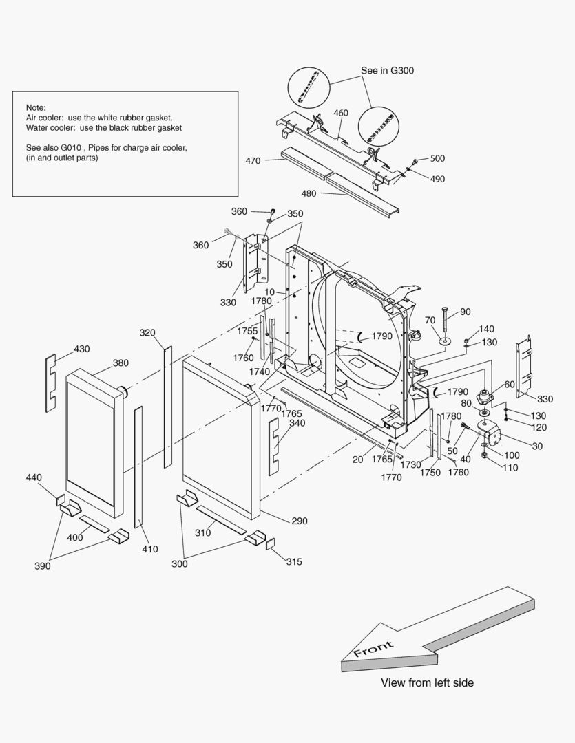 G040-10 RADIATOR SHELL ASS`Y
