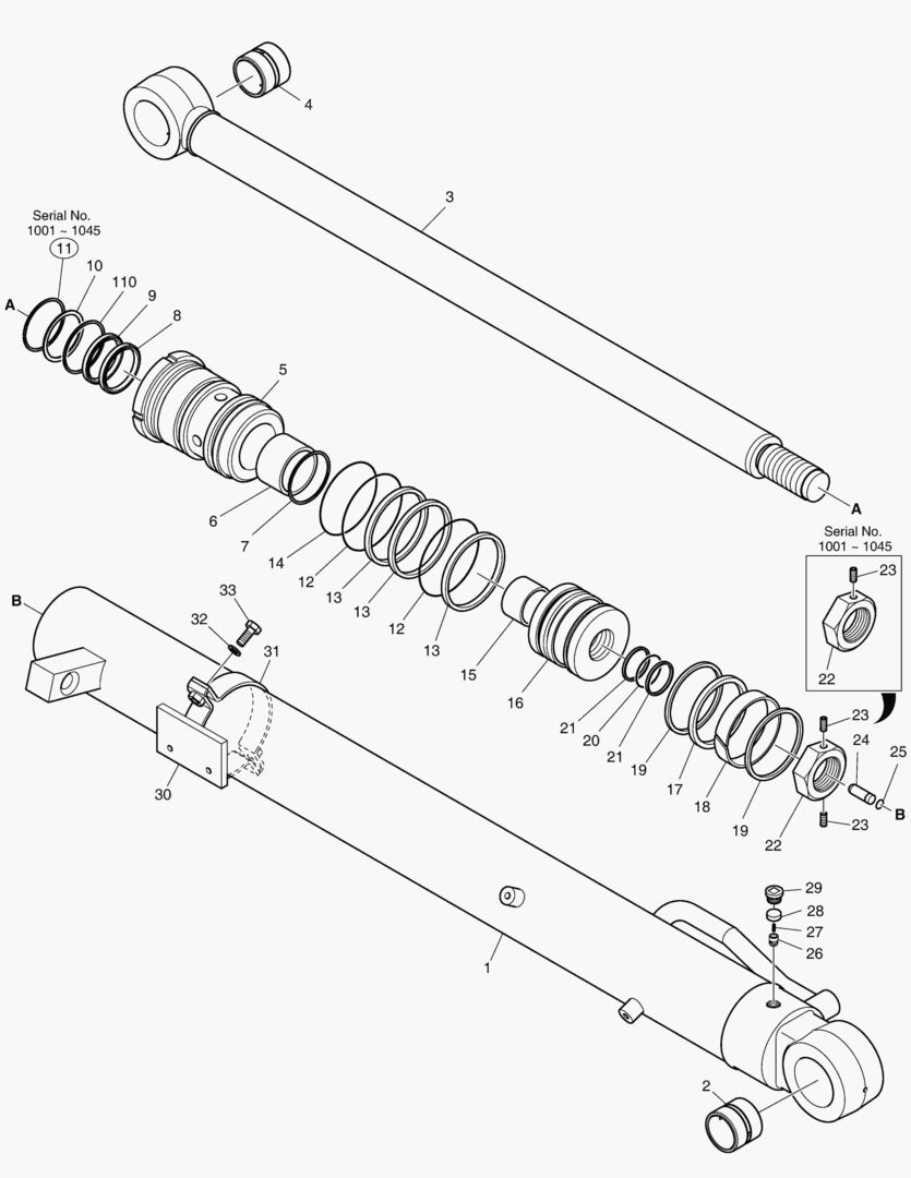 ЦИЛИНДР РУКОЯТИ - ГИДРОЗАМОК