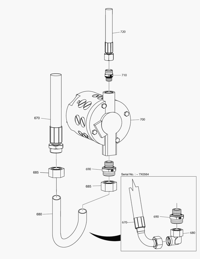 Схема АВАРИЙНЫЙ НАСОС РУЛЕВОГО УПРАВЛЕНИЯ
