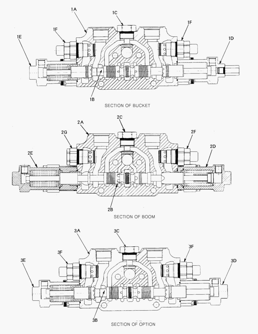 3390 WORK SECTION-BUCKETВ·BOOMВ·OPTION [1001~1140]