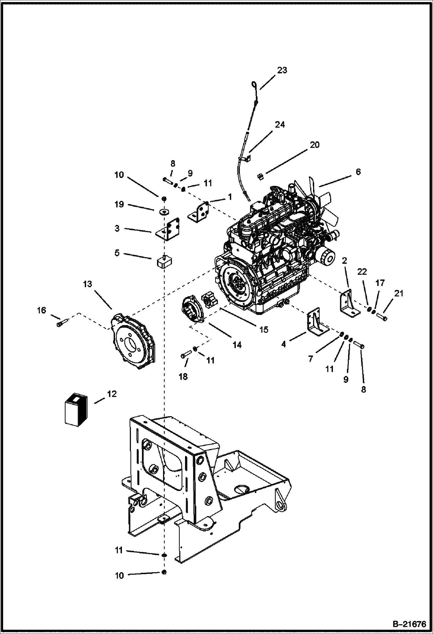 ДВИГАТЕЛЬ И КРЕПЕЖНЫЕ ДЕТАЛИ НАСОС