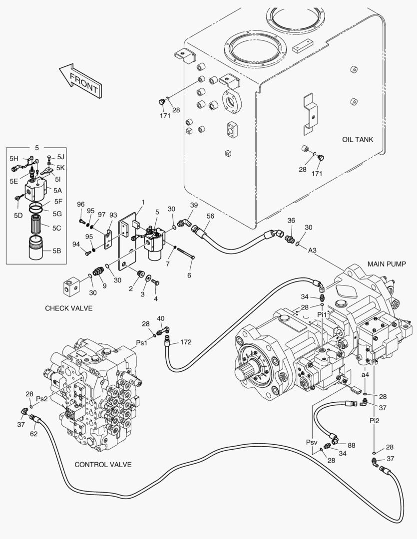 1300 PILOT PIPING(1) [5001~5379]
