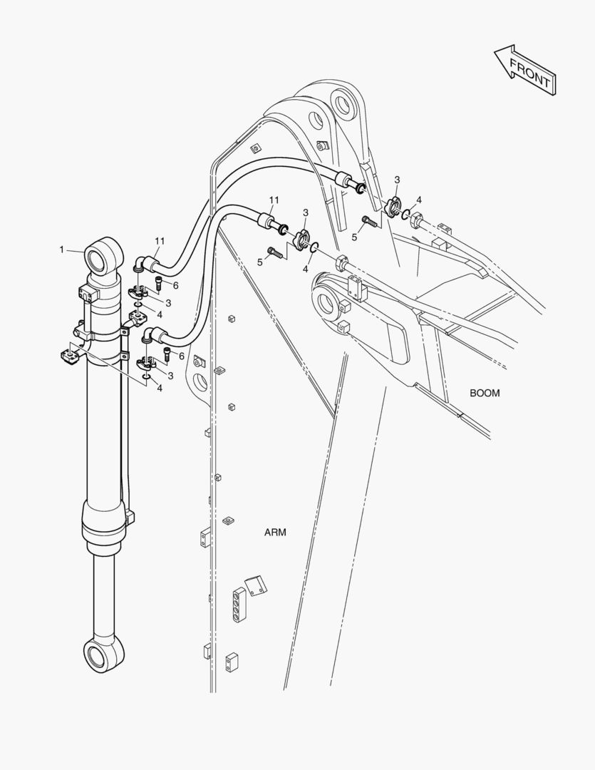 ГИДРОСИСТЕМА РУКОЯТИ - РУКОЯТЬ 3.5 м