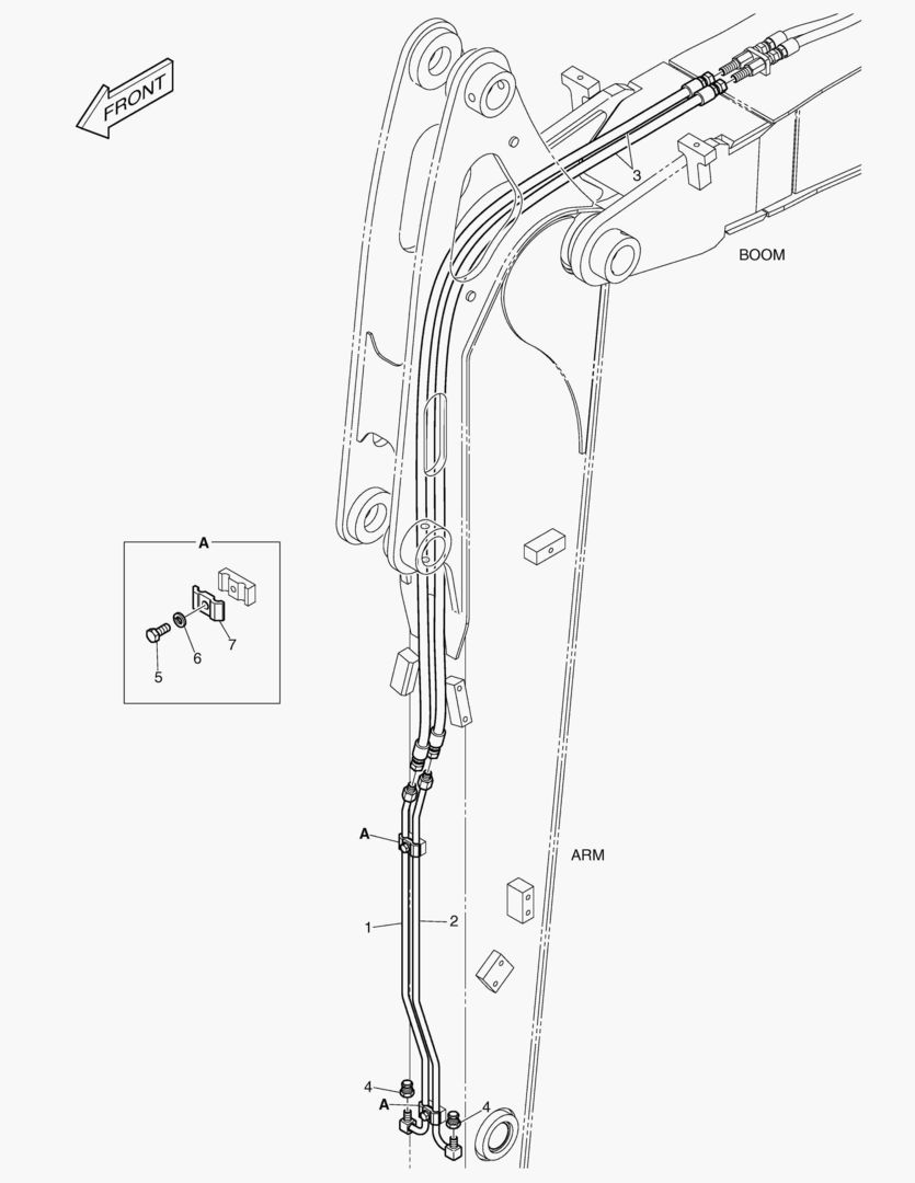 ГИДРОСИСТЕМА РУКОЯТИ - БЫСТРОУСТАНАВЛИВАЕМЫЙ ФИКСАТОР(РУКОЯТЬ 1.9 м)