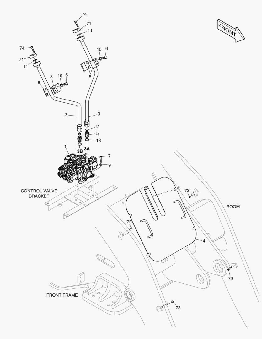 РЕКУЛИРУЮЩИЙ КЛАПАН ТРУБОПРОВОДА - 3-Й КАТУШКИ