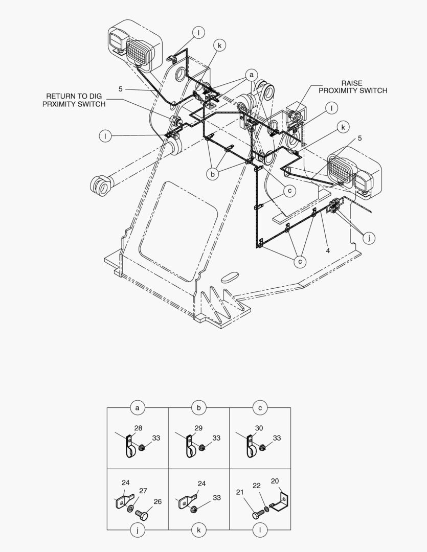 1550 ELECTRIC WIRING(3)-FRONT FRAME [1001~1010]