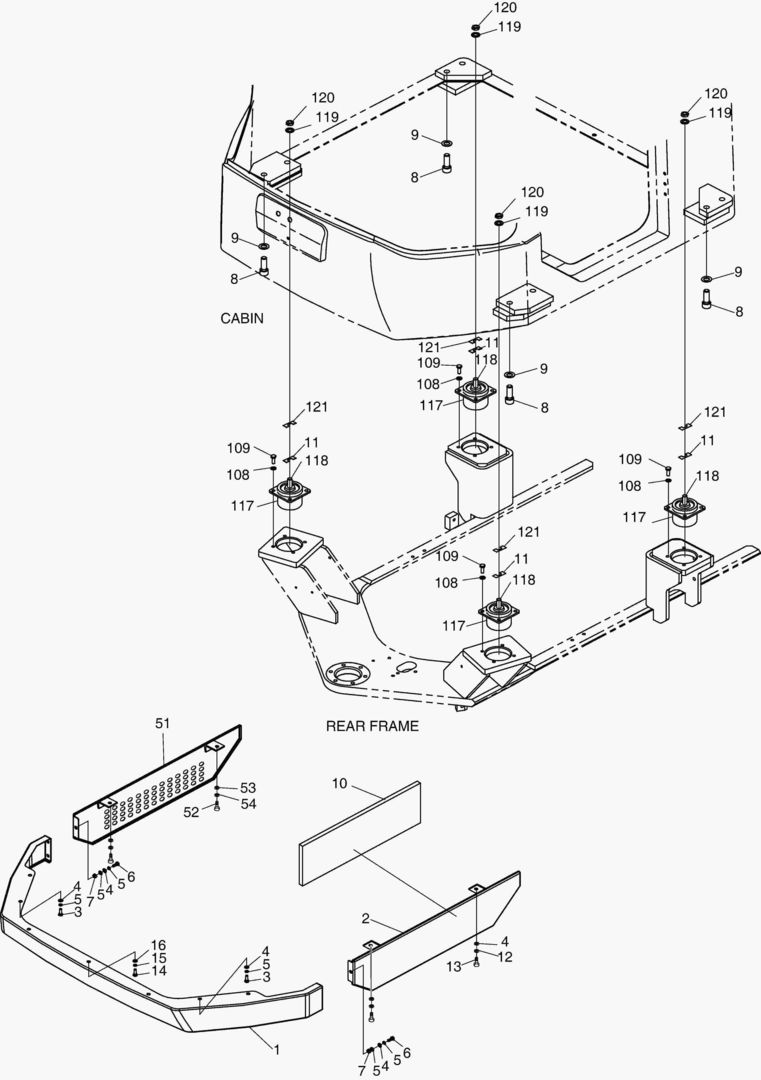 5220 CABIN MOUNT-AIR CONDITONER;ROPS [10174~]