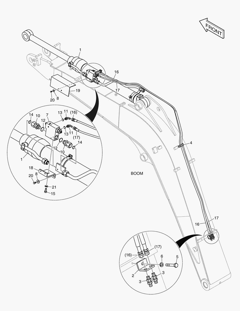 Спецтехника 6261 BOOM PIPING - ARM LOCK VALVE [1813~] - главное фото