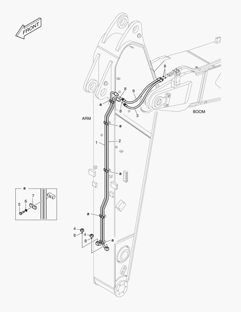 ГИДРОСИСТЕМА РУКОЯТИ - БЫСТРАЯ ПОСАДКА(РУКОЯТЬ 2.6 м)