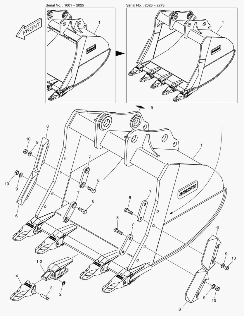 7490 BUCKET ASSВґY - 1.23mВі - S CLASS