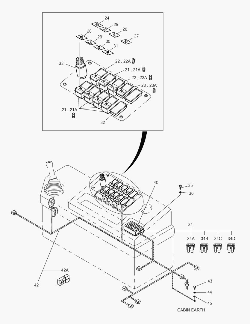 ЭЛЕКТРИЧЕСКИЕ ЗАПЧАСТИ(2)-КОРОБКА ПЕРЕКЛЮЧАТЕЛЕЙ