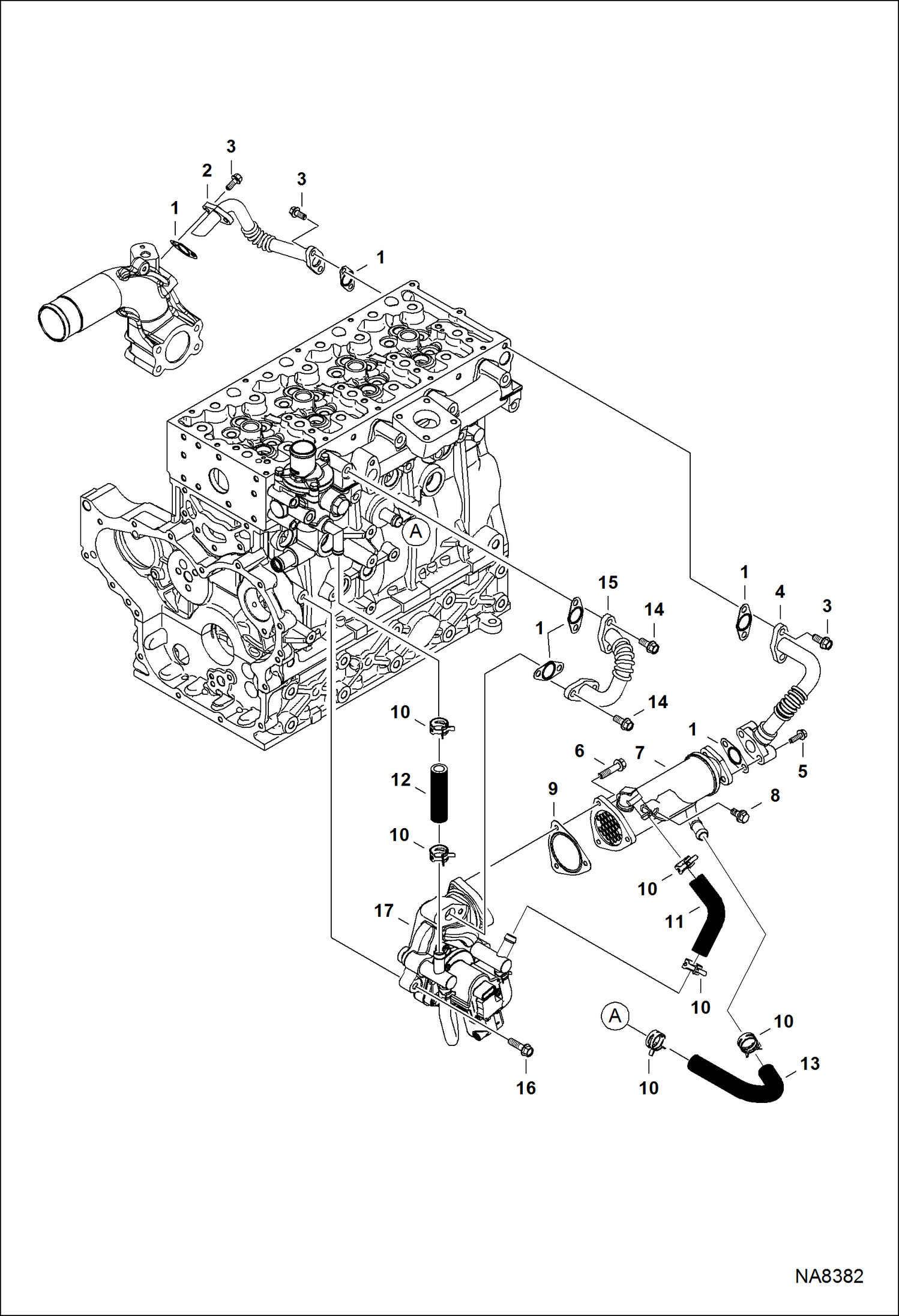 СИСТЕМА РЕЦИРКУЛЯЦИИ ВЫХЛОПНЫХ ГАЗОВ И КАМЕРА ОХЛАЖДЕНИЯ СИСТЕМЫ РЕЦИРКУЛЯЦИИ ВЫХЛОПНЫХ ГАЗОВ