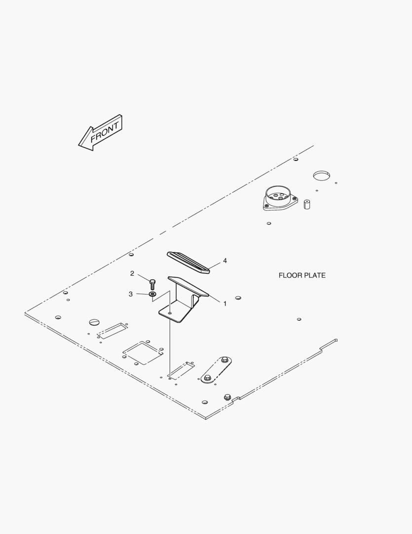 ПОДСТАВКА ДЛЯ НОГ - ЛЕВОСТОРОННИЙ