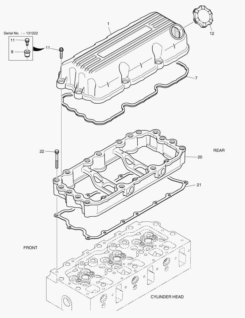 КРЫШКА ГОЛОВКИ ЦИЛИНДРА