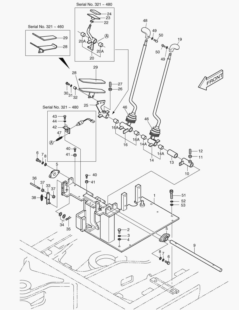 1141 CONTROL LEVER(1) [321~]