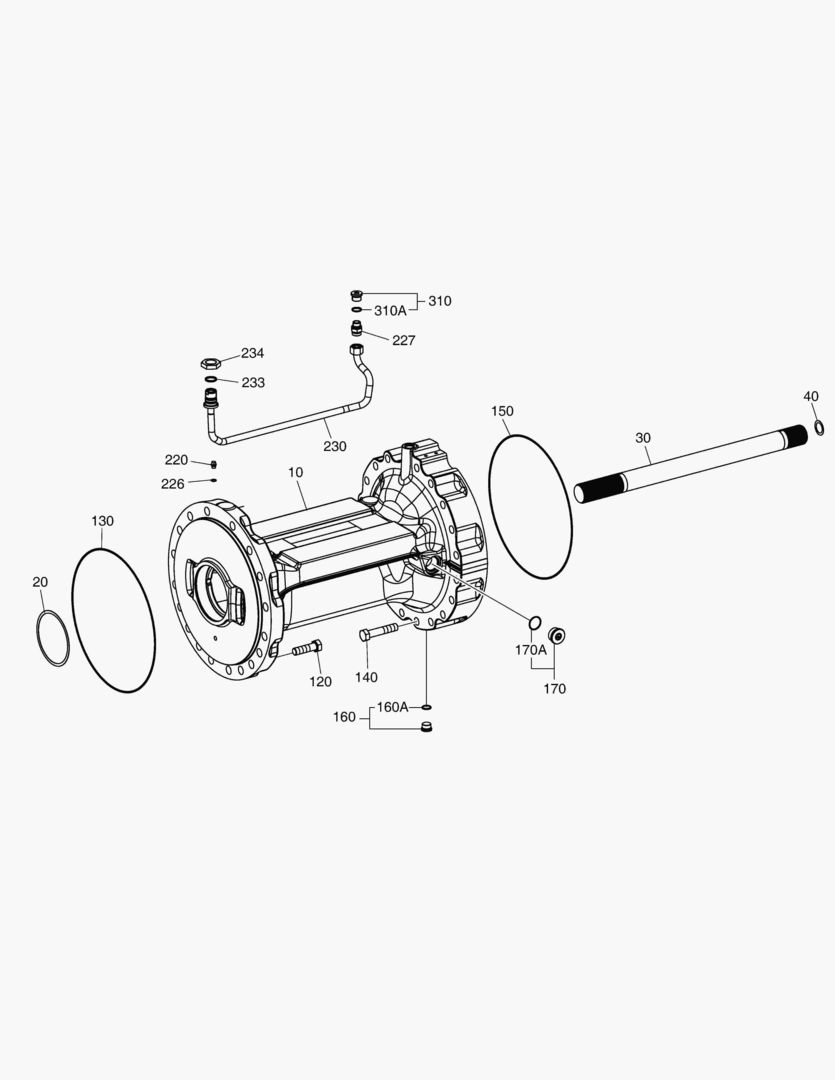 3371 AXLE CASING - REAR AXLE [10222~]