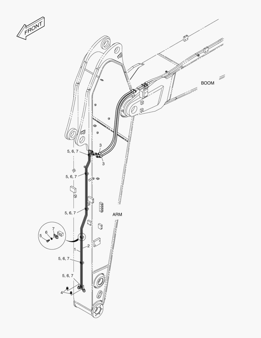 ГИДРОСИСТЕМА РУКОЯТИ - БЫСТРАЯ ПОСАДКА(РУКОЯТЬ 3.2 м)