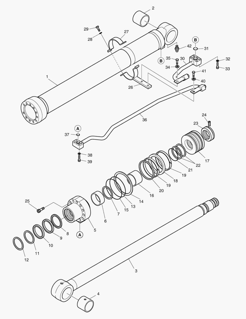 Спецтехника 4320 BOOM CYLINDER - R.H. [5001~11217] - главное фото