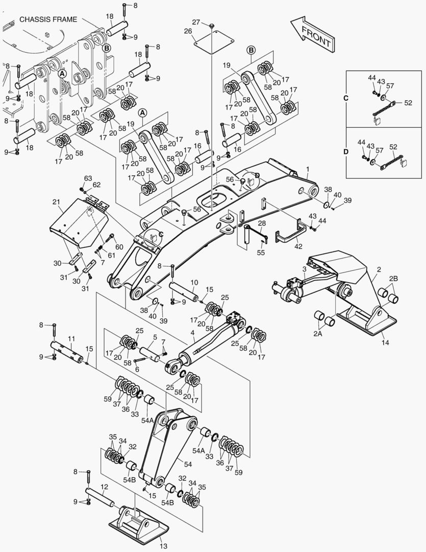 Спецтехника 6890 REAR OUTRIGGER [5001~7632] - главное фото