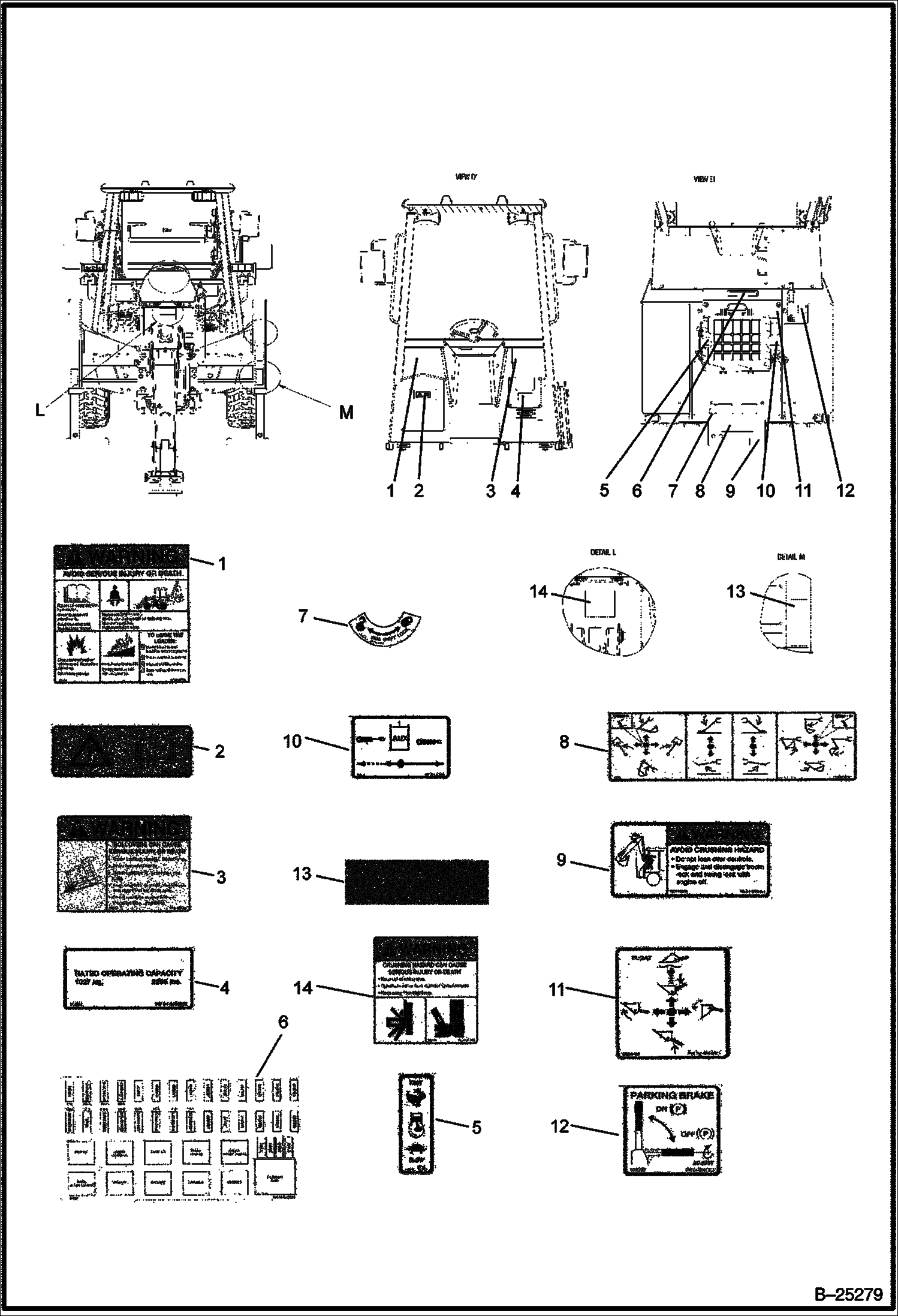 ПРЕДУПРЕЖДАЮЩИЕ ТАБЛИЧКИ B250