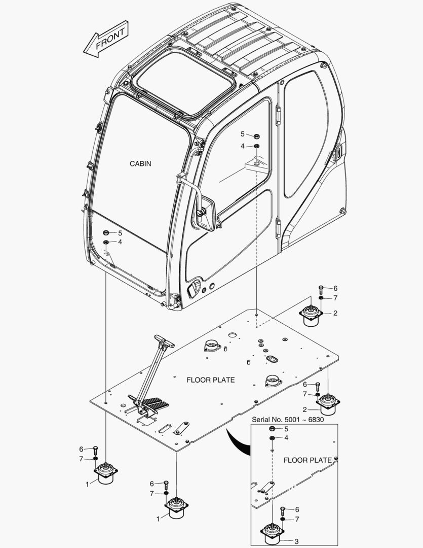 УСТАНОВКА КАБИНЫ