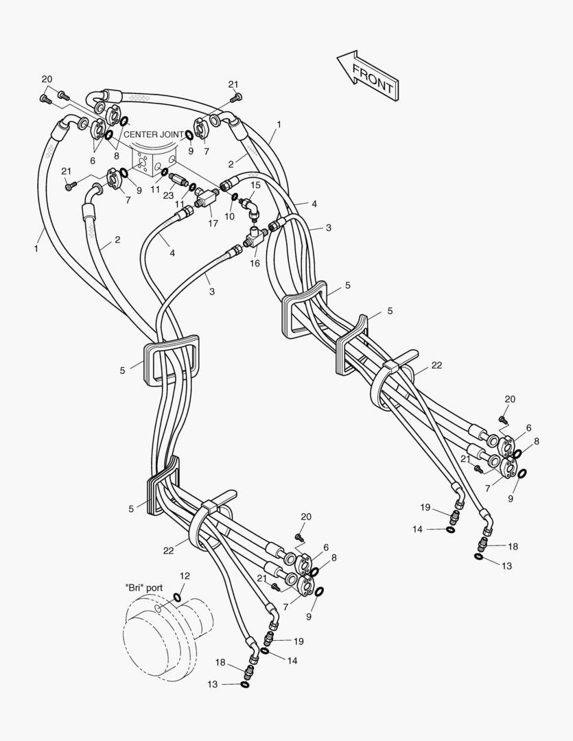 СИСТЕМА ТРУБОПРОВОДА КАРДАННОГО ВАЛА