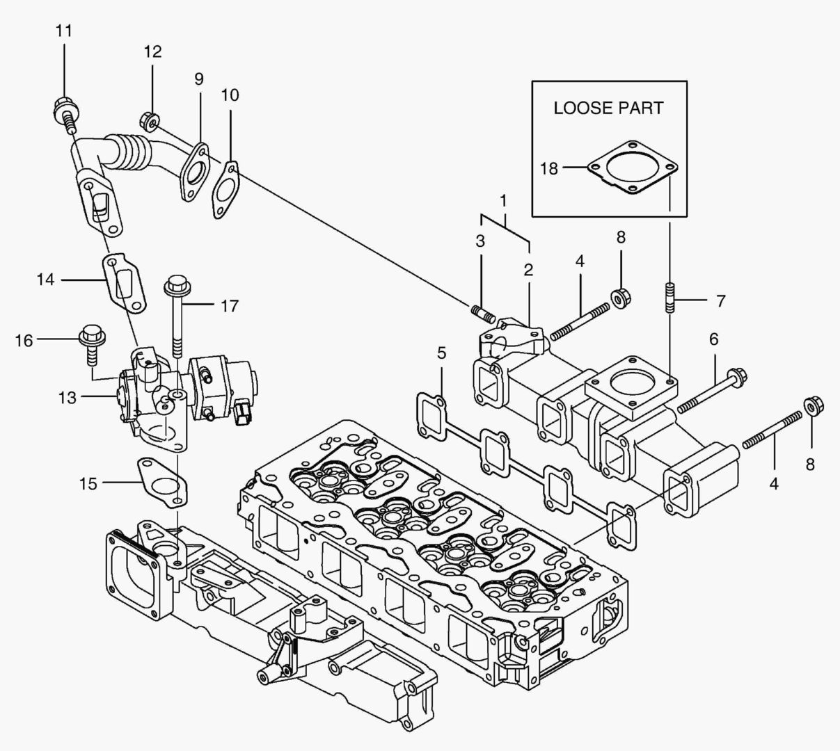 016 EXHAUST MANIFOLD