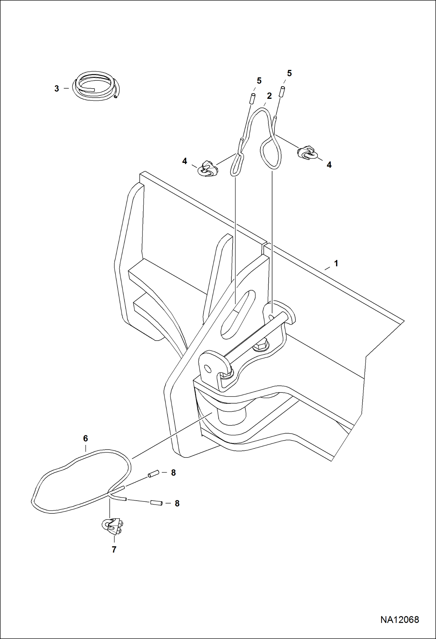 СТОПОРНАЯ ПЛАНКА УДЛИНИТЕЛЯ ОТВАЛА